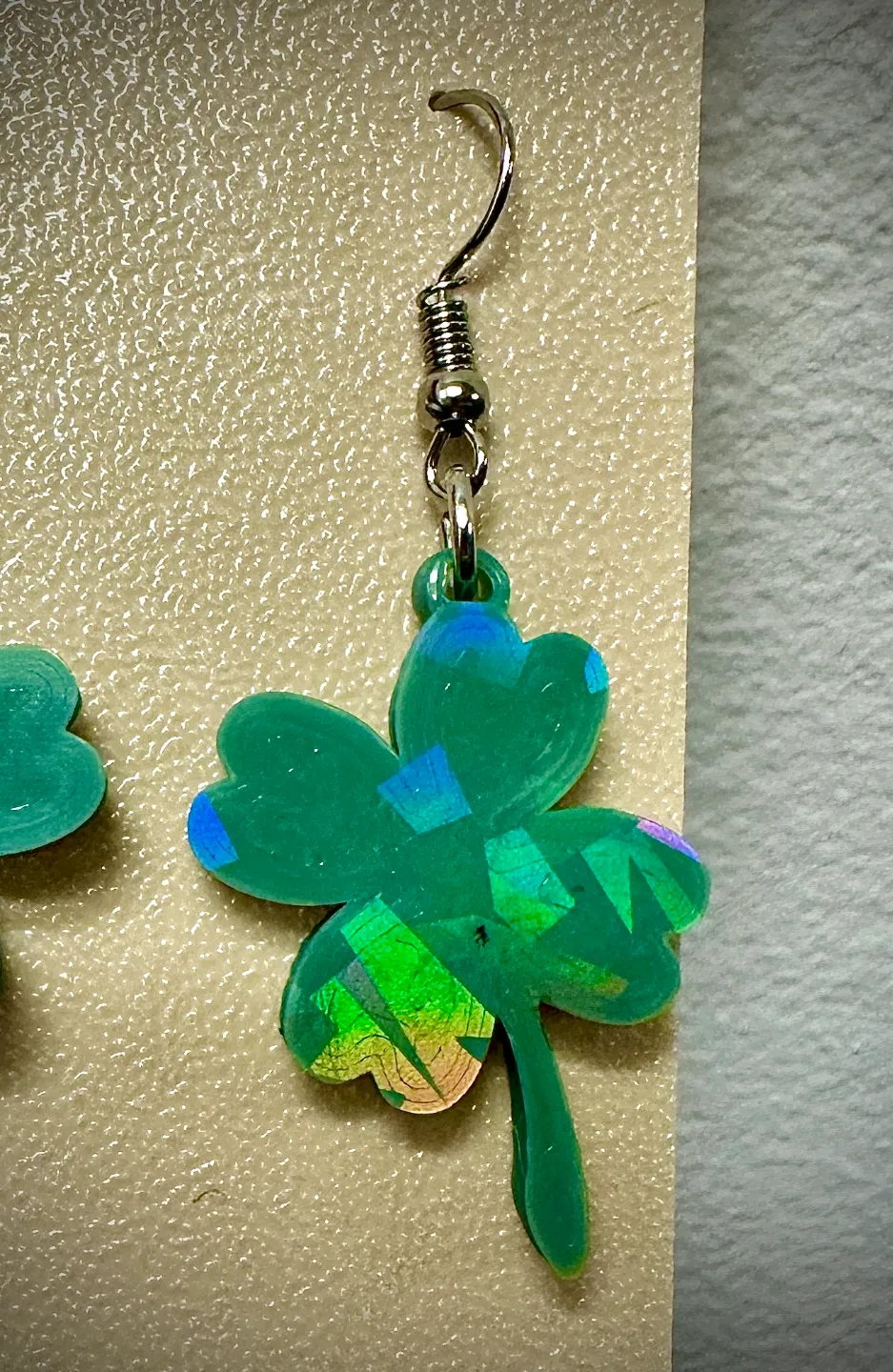 Shamrock Earrings - Free Commercial Use view 3