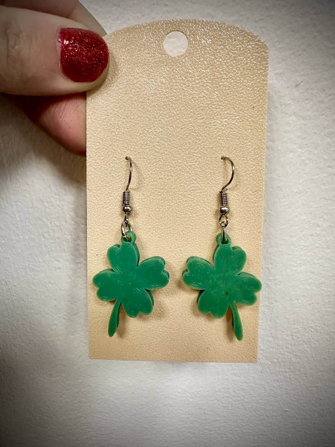 Shamrock Earrings - Free Commercial Use view 2
