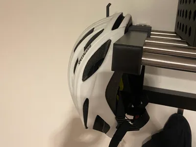 Helmet hanger storage