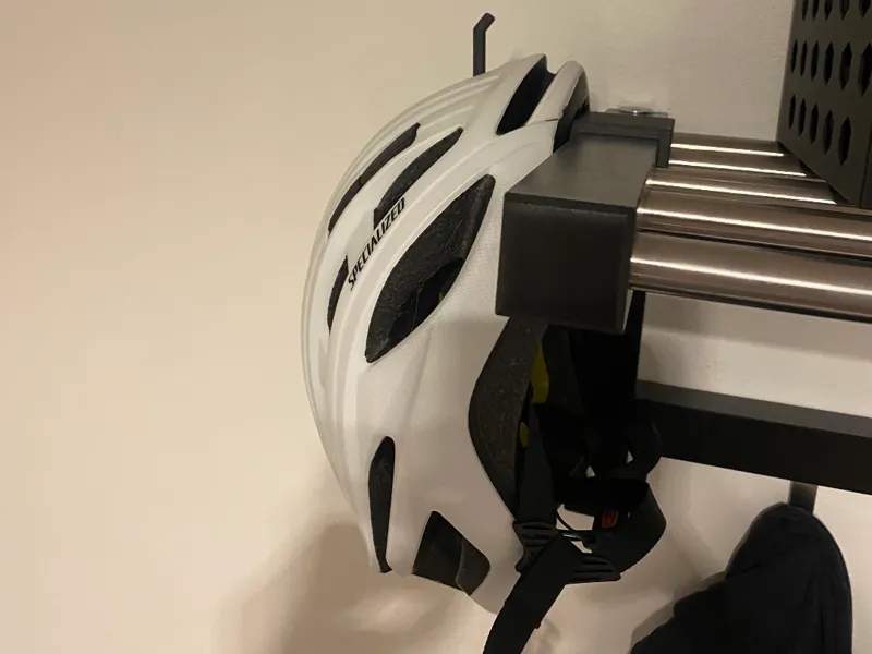 Helmet hanger storage