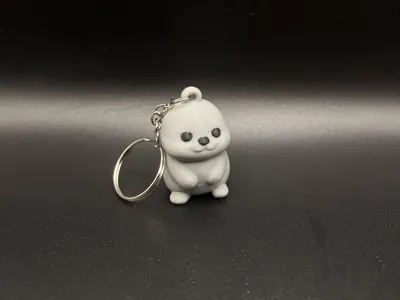 Seal Pup Keychain – Cute Chubby