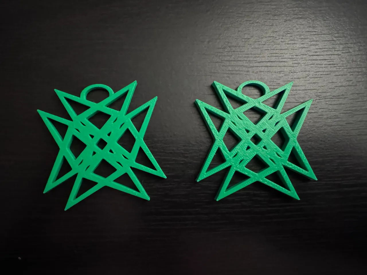 Interlaced Triangle Pattern Earrings view 2