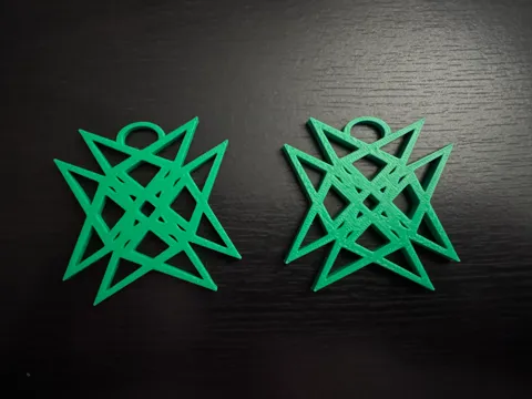 Interlaced Triangle Pattern Earrings view 2