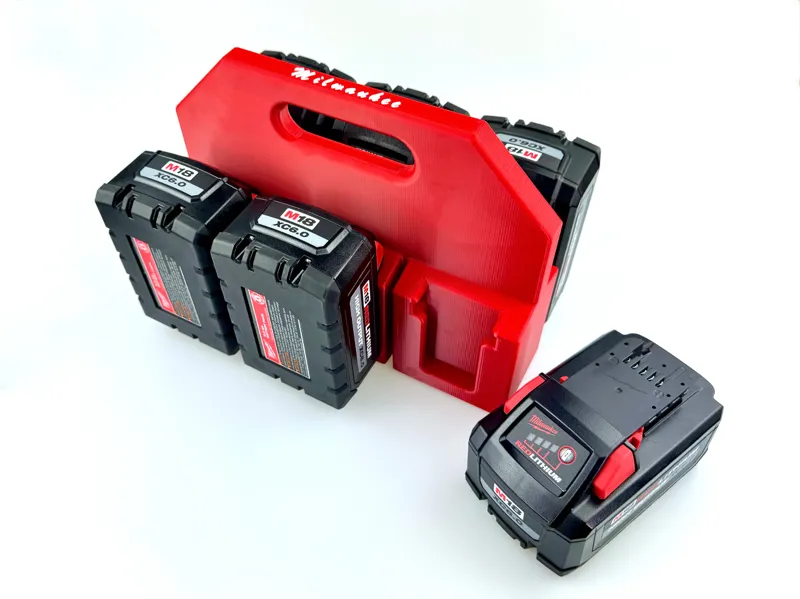 Milwaukee Compatible M18 Battery Caddy - 6-Pack