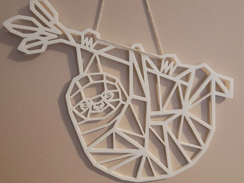 Geometric Hanging Sloth