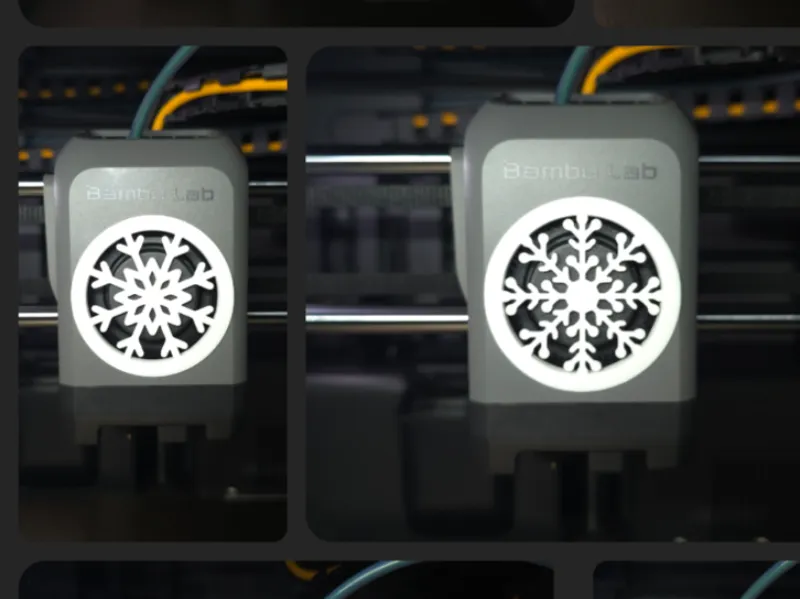 P2S snowflake fan cover
