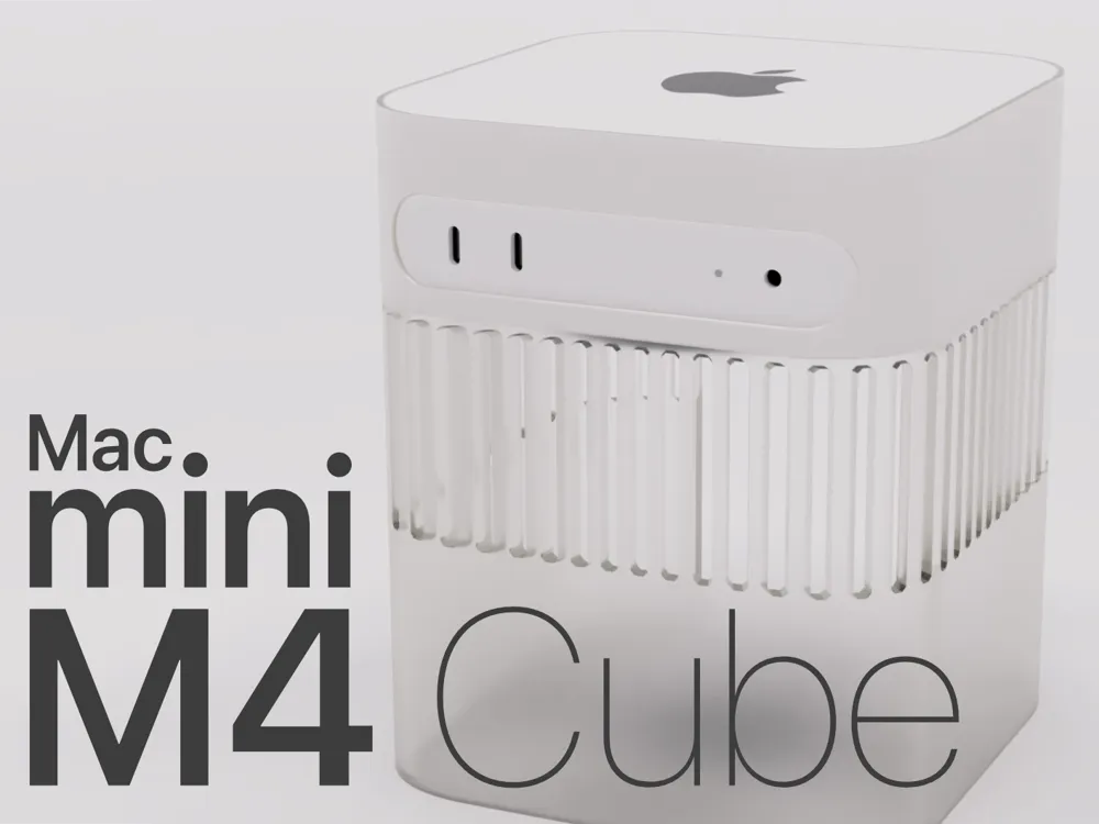 M4 Cube: A Modern Homage to the Power Mac G4 Cube - Free 3D Print