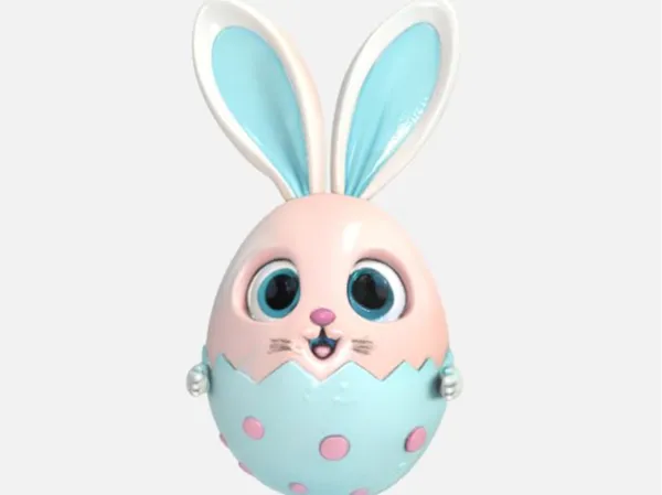 Œuf lapin de Pâques
