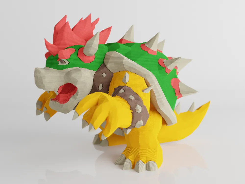 Bowser Low Poly por piodeer MakerWorld: Baixe modelos 3D gratuitos