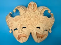 Déco murale masques comédie et tragédie — photo 2