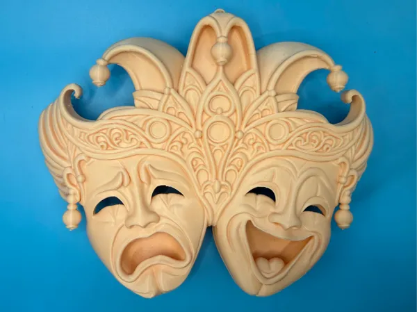 Déco murale masques comédie et tragédie