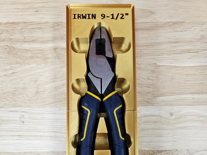 Irwin 9.5" Lineman Pliers Gridfinity