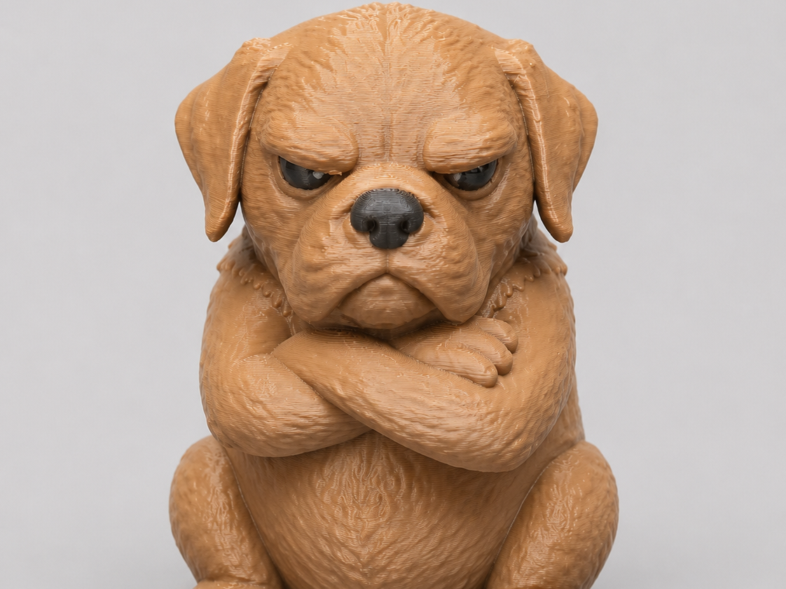 Miniatura 1 do modelo 3D Grumpy Dog - Bulldog
