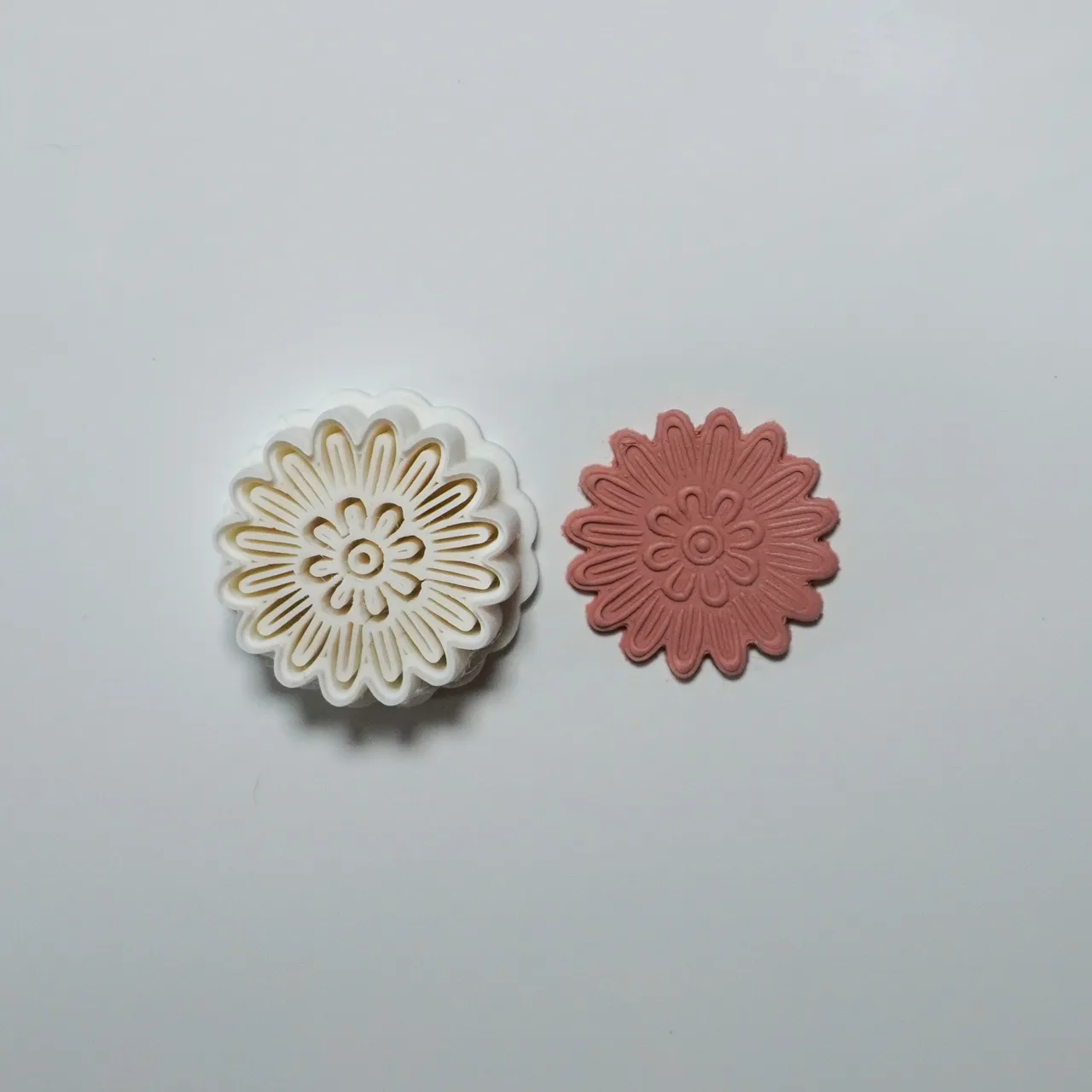 Chrysanthemum Polymer Clay Cutter Earrings view 2