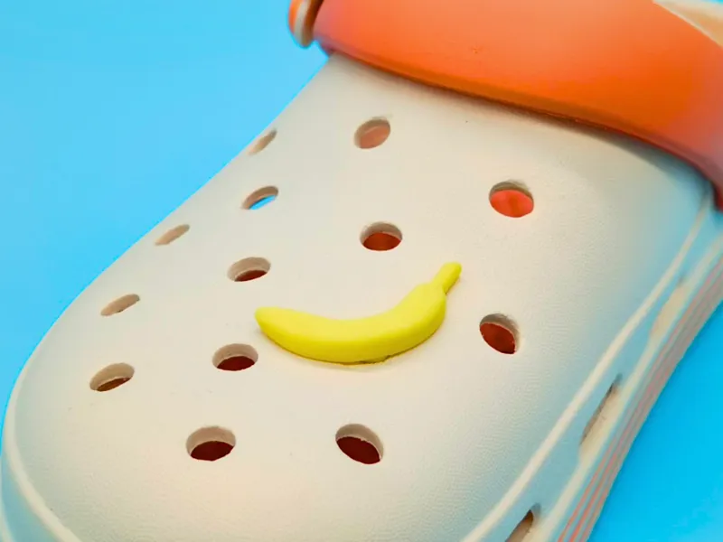 Banana croc charm