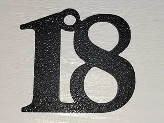 numero 18 per confetti 9 pezzi