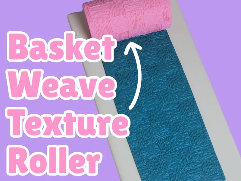 Basket Weave Polymer Clay Texture Roller