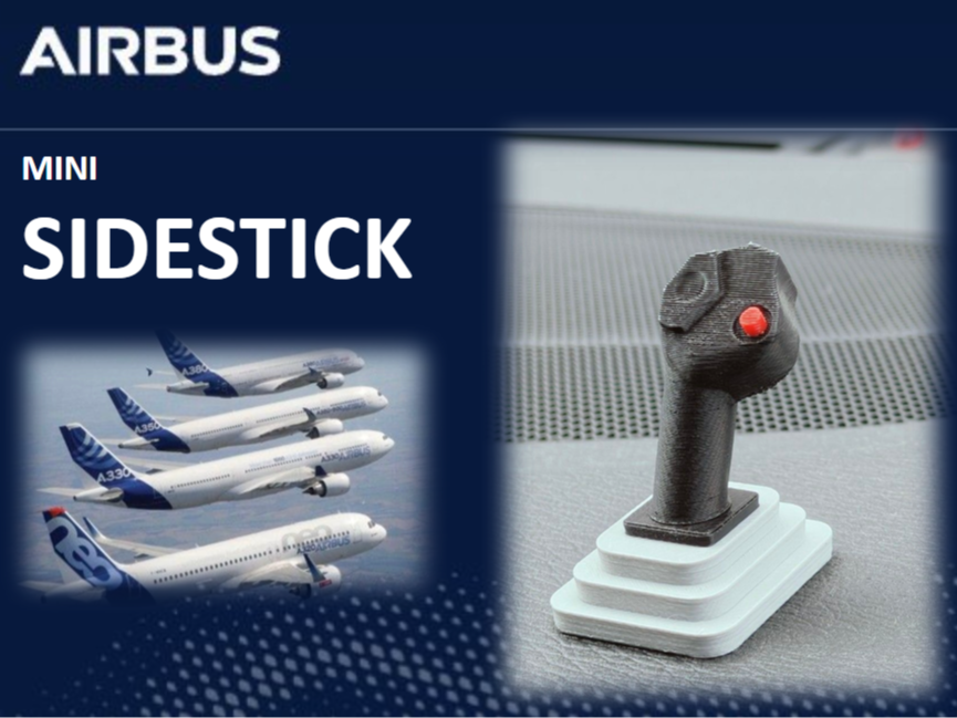 Mini Airbus Sidestick Keychain