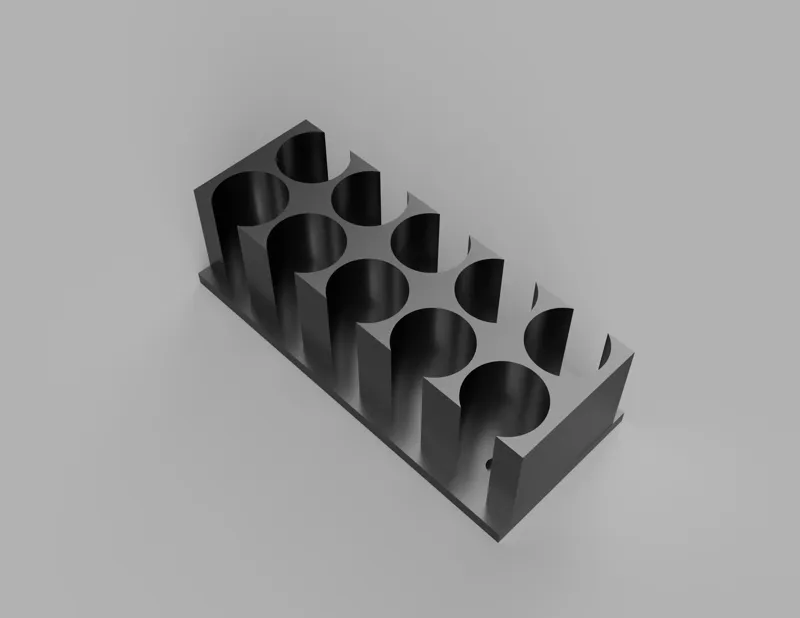 AA Battery Tray with Slot for Magnets