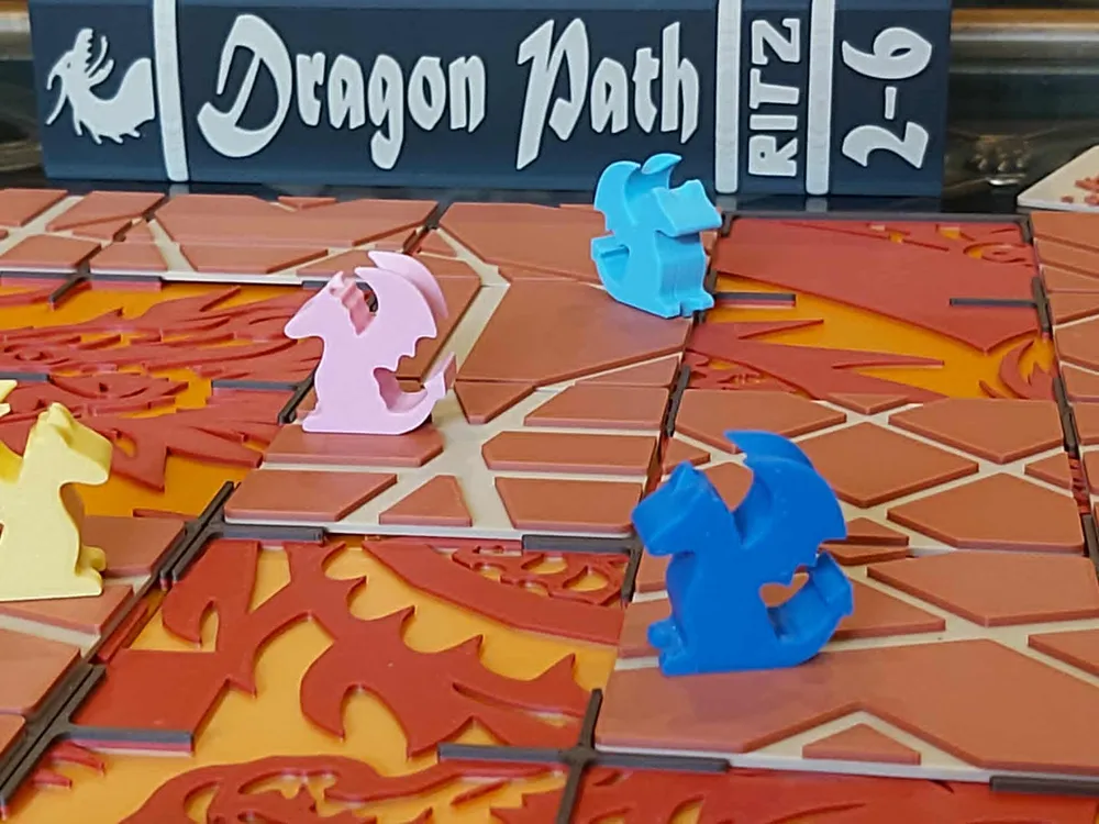 DRAGON PATH Board Game - Bookcase Edition - Free 3D Print Model ...