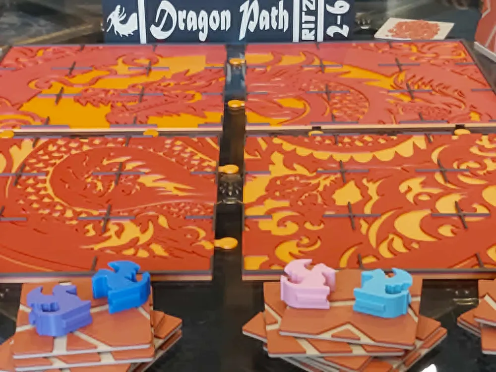 DRAGON PATH Board Game - Bookcase Edition - Free 3D Print Model ...