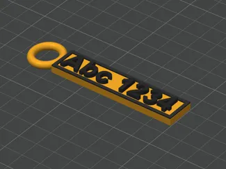 A customizable Numberplate!