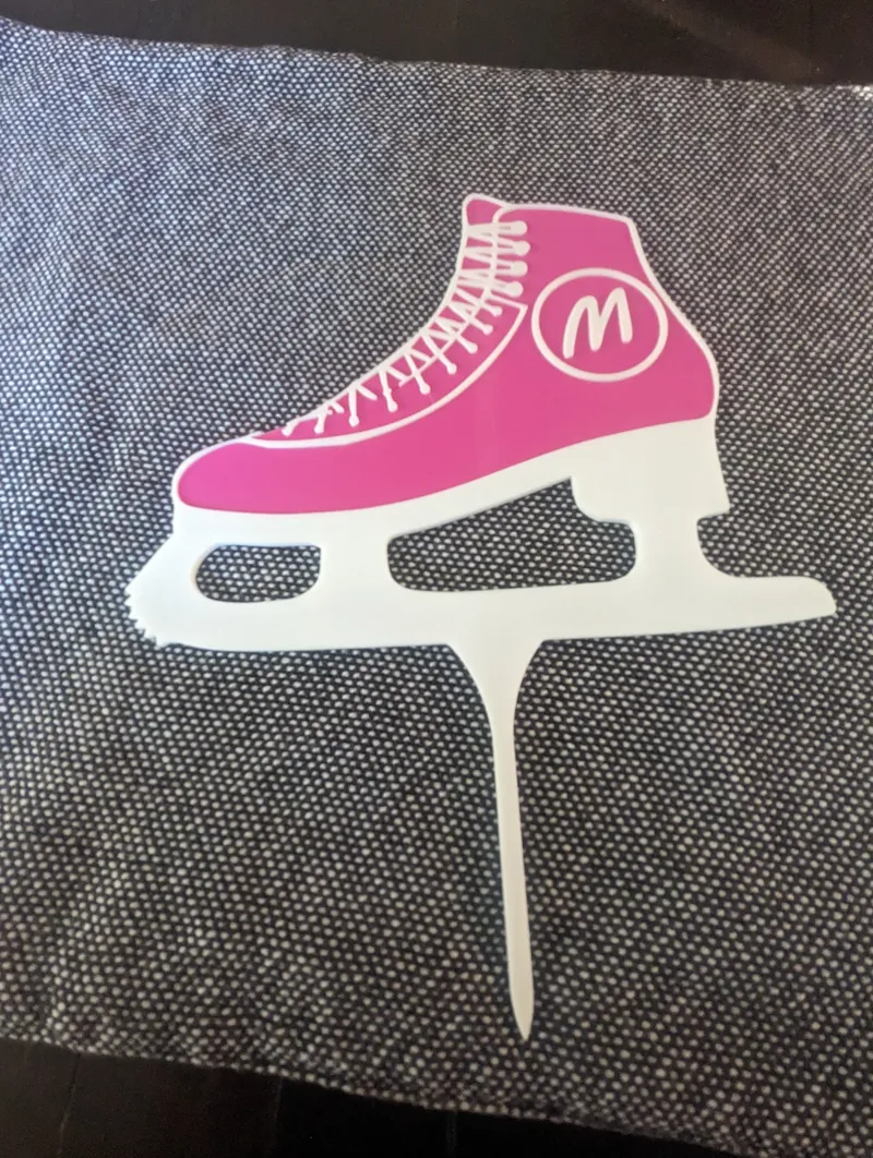 Ice Skate Cake Topper