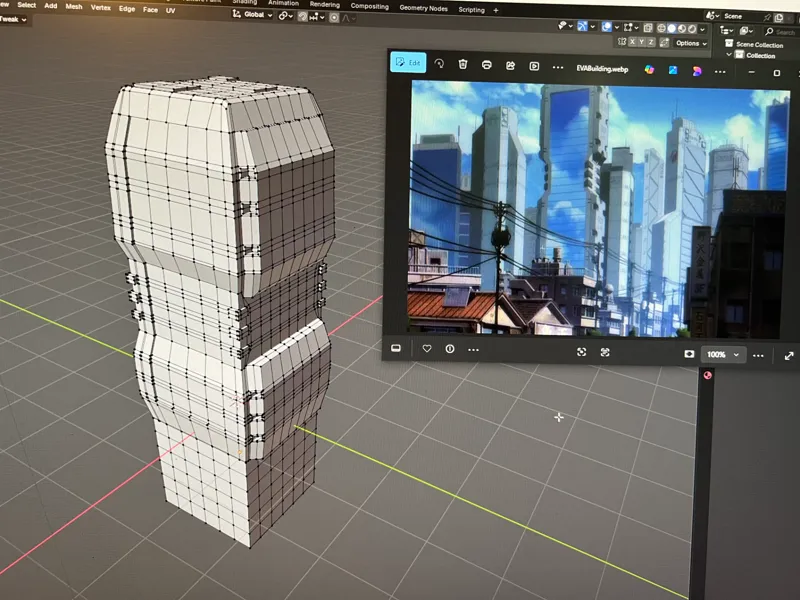 Futuristic Tokyo Building Model (EVA Tower)