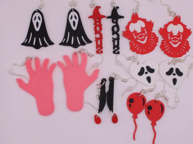 Halloween Earrings pt 1 - Horror
