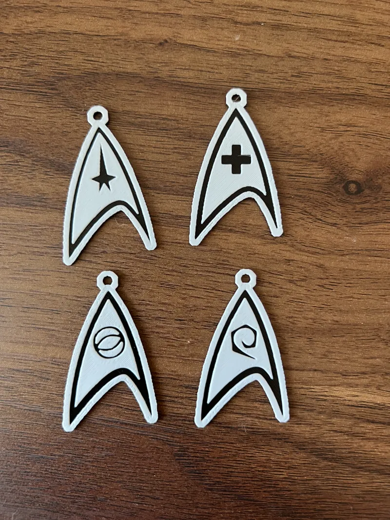 Star Trek Insignia Keychains