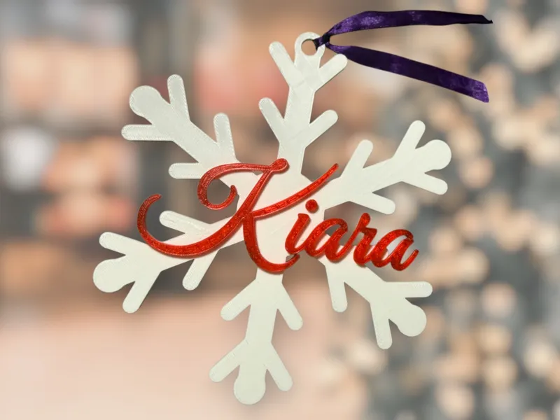 Personalized Christmas Snowflake
