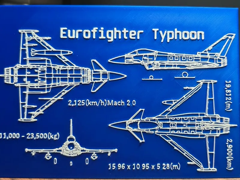 Eurofighter Typhoon blueprint