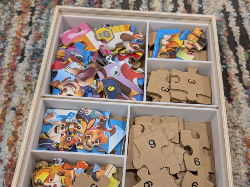PAW Patrol, 6 Jigsaw Puzzles Dividers