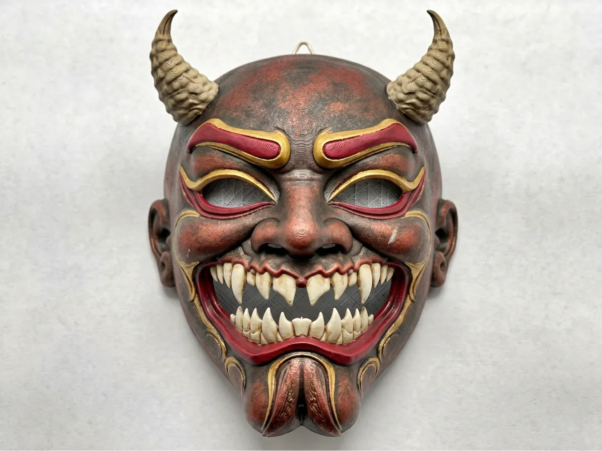 Error Mask Demonic Oni Mask – Detailed Japanese Horror Mask - Free 3D Print Model ...