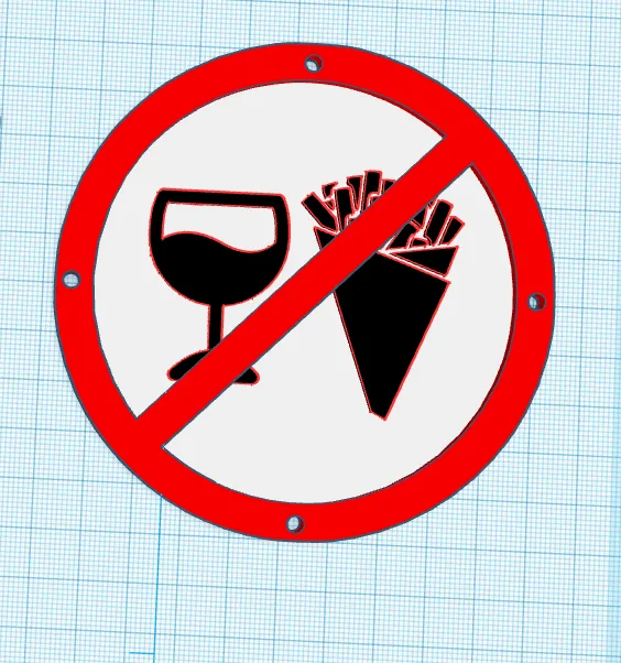 Sign - No food
