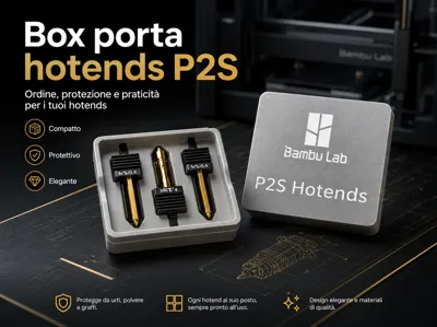 Box for 3 Bambu Lab P2S Hotends