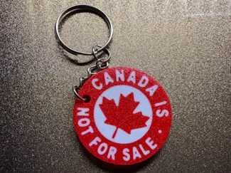 Canada not for sale keychain.