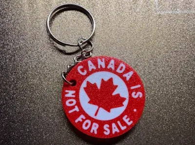 Canada not for sale keychain.