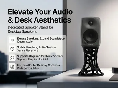 Organic Voronoi Speaker Stand | Acoustic Elevation
