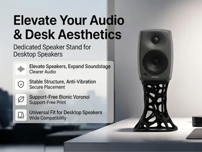 Organic Voronoi Speaker Stand | Acoustic Elevation