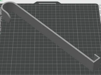 Gancio allungato per porte 14mm