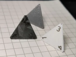 Unfolded Texturable Dice - D4