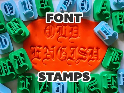 Letter Stamp V2 - Old English
