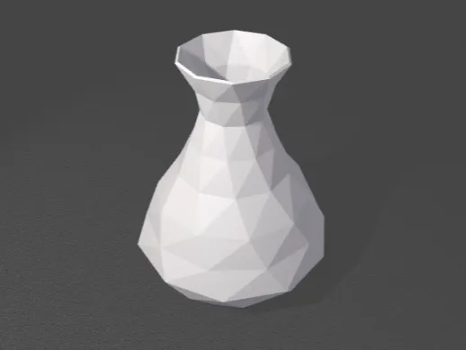 Low Poly Vase / Toothbrush holder