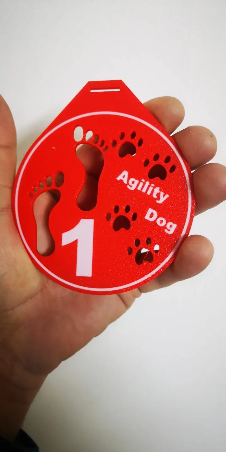Agility Dog Medal
