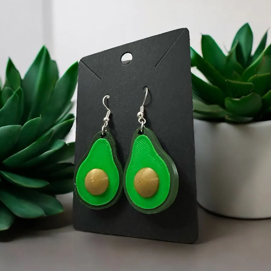 Avocado Earrings - 2 Sizes view 2