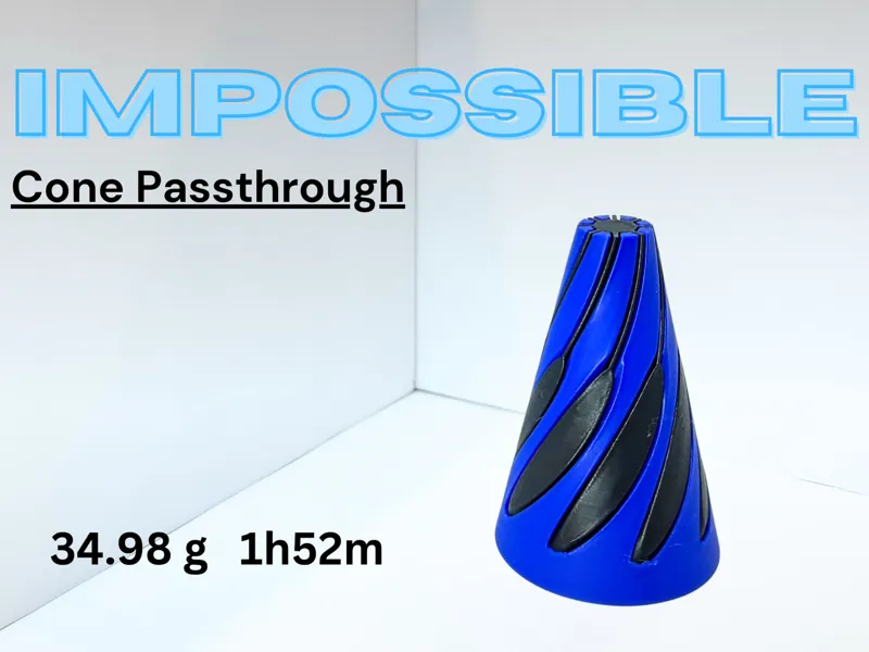 Impossible Cone Passthrough Fidget Toy