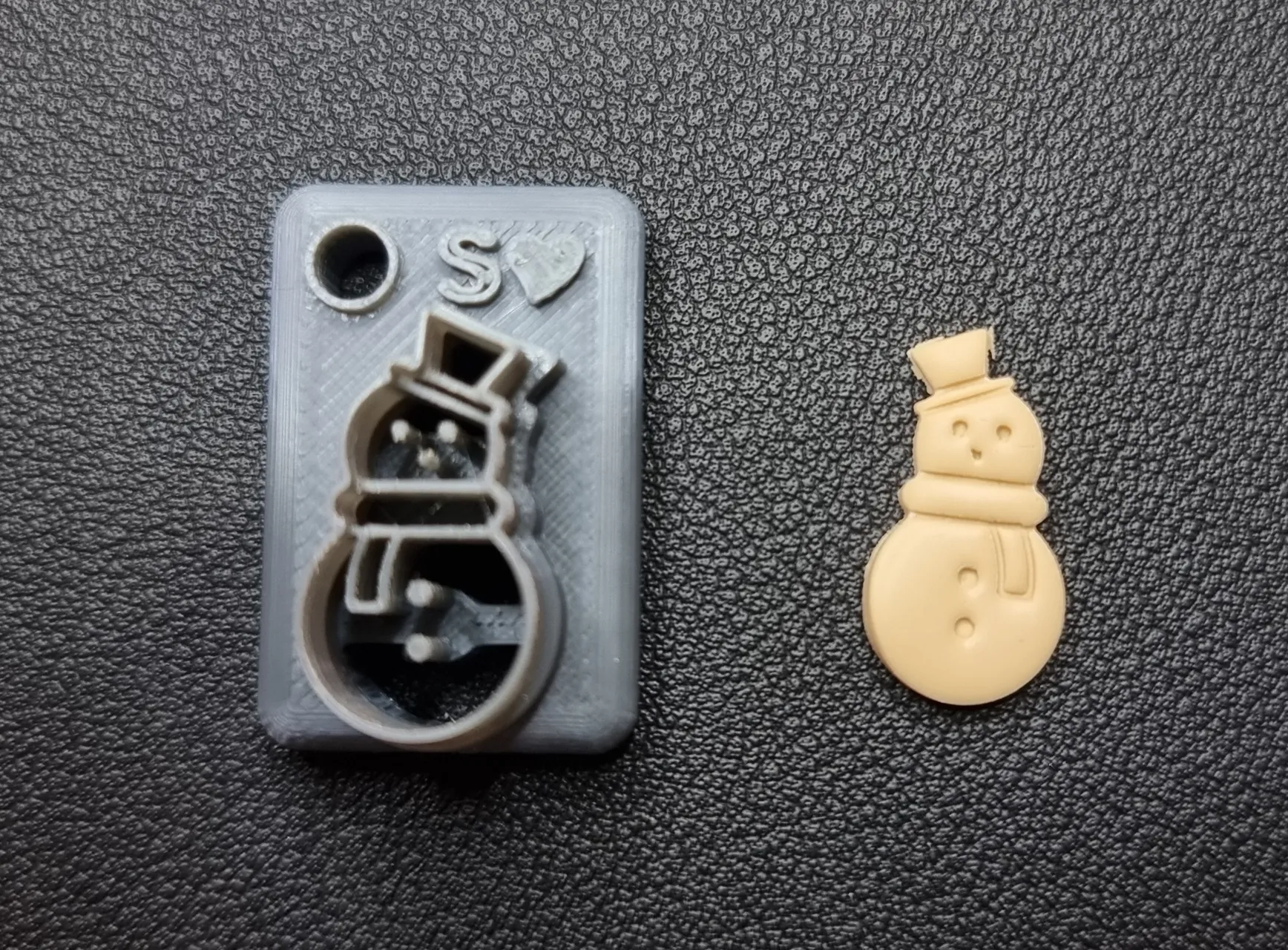 Polymer Clay Earring Cutter – Snowman 1 view 2