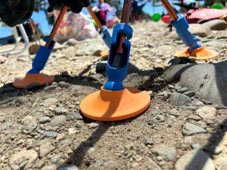 Backpacking Chair Adaptor to Prevent Sinking Chair