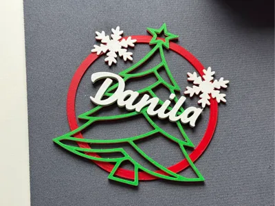 Customizable Name Christmas Bauble